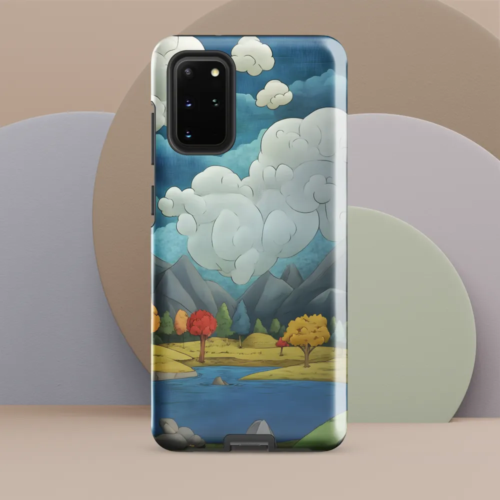 Whimsical Serenity: A Tranquil Landscape | Phone Case |  S20 Plus | Tough Case | Glossy