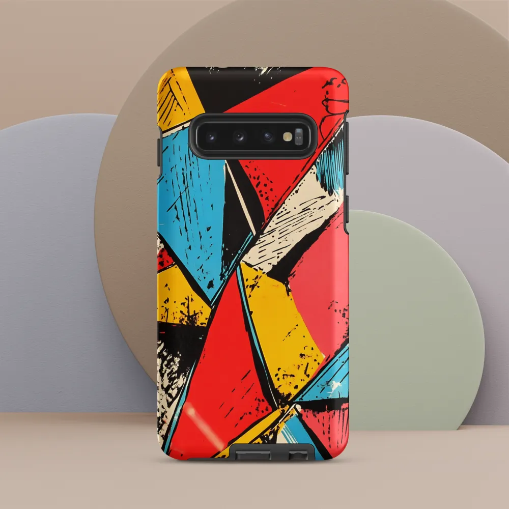 Dancing Triangles in Technicolor | Phone Case |  S10 | Tough Case | Matte