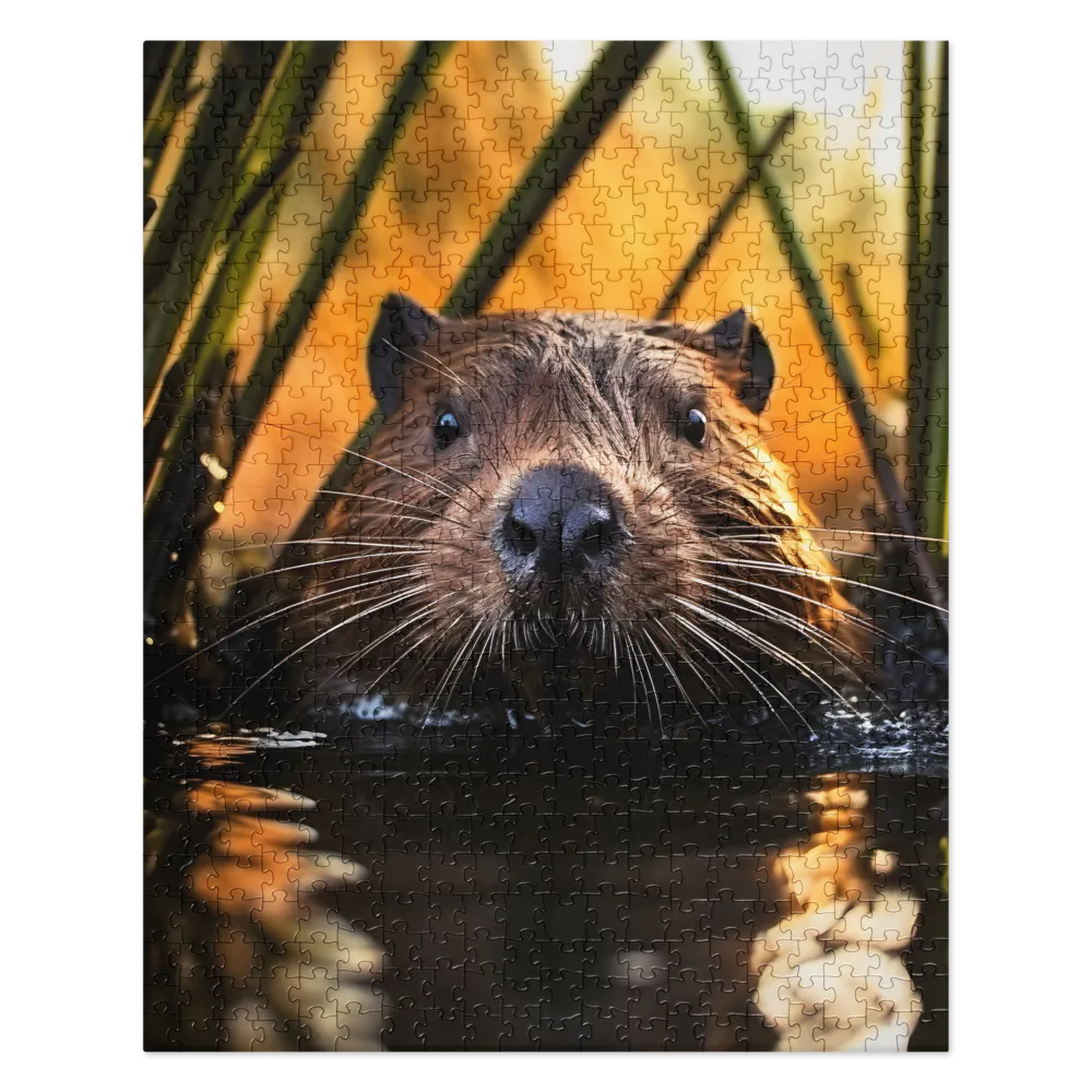 Beaver Serenity: A Natural Portrait | Jigsaw Puzzle | 520 pieces