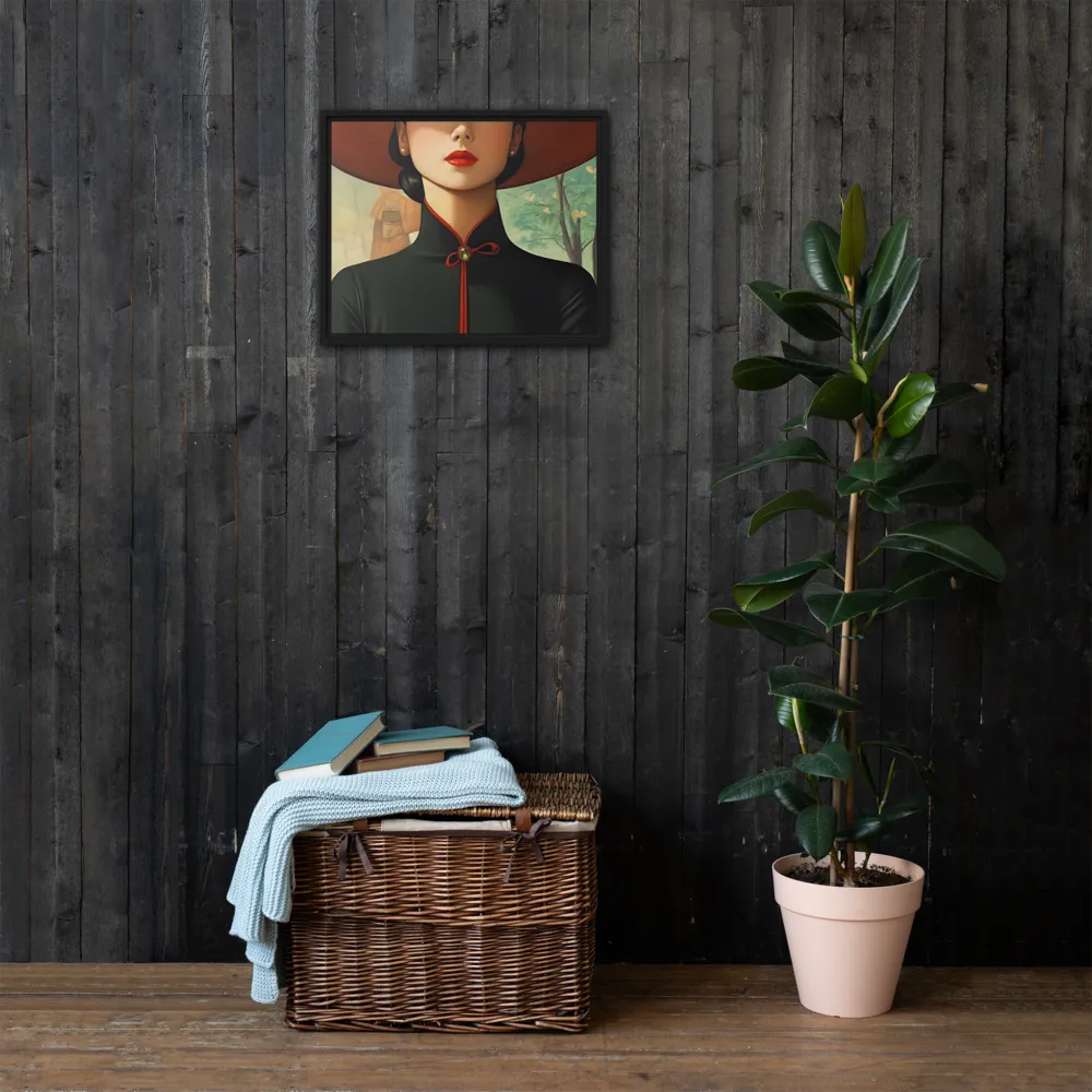 Elegance in Tranquility | Canvas with Black Frame | 16″×20″