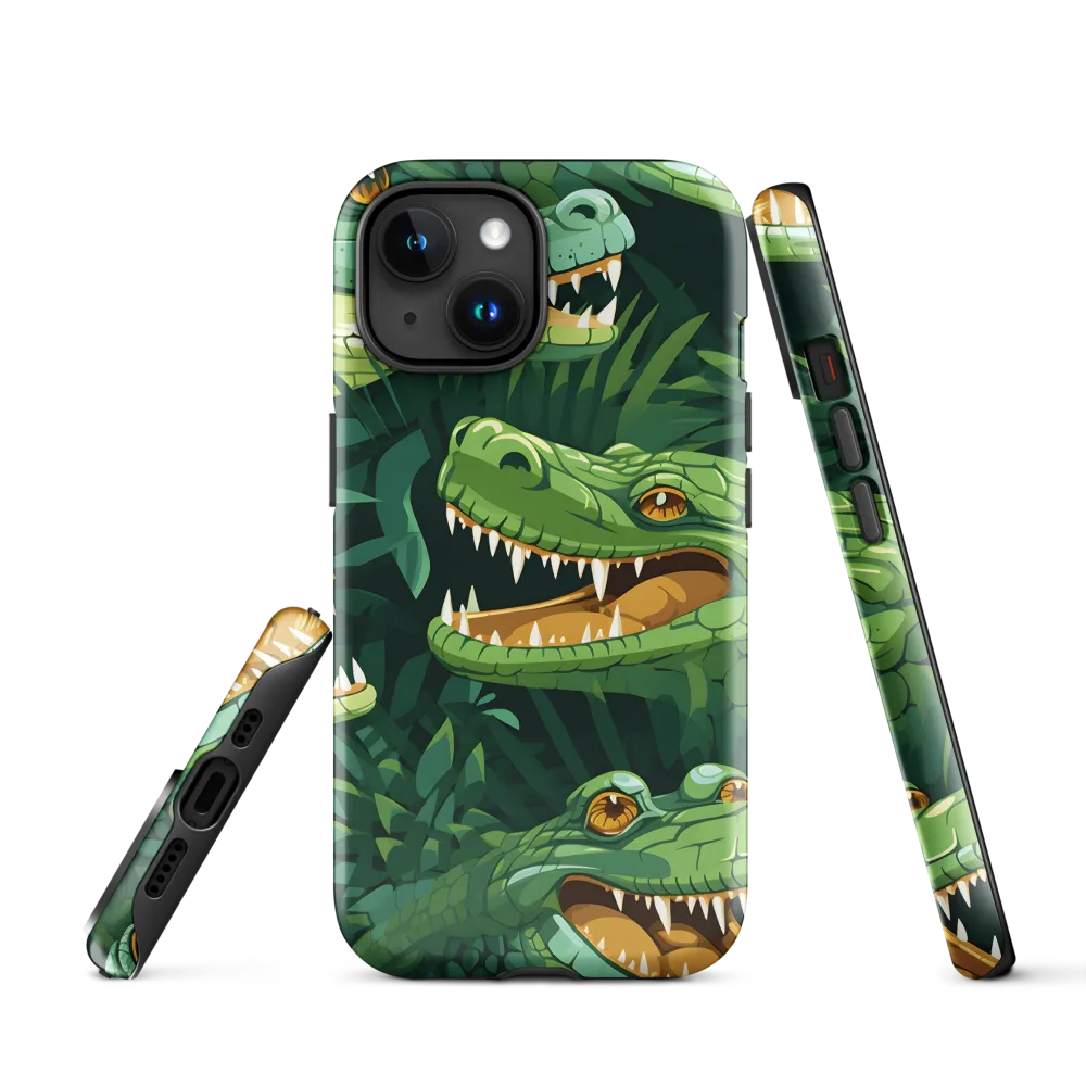 Fierce Crocodilian Medley | Phone Case |  15 | Tough Case | Glossy