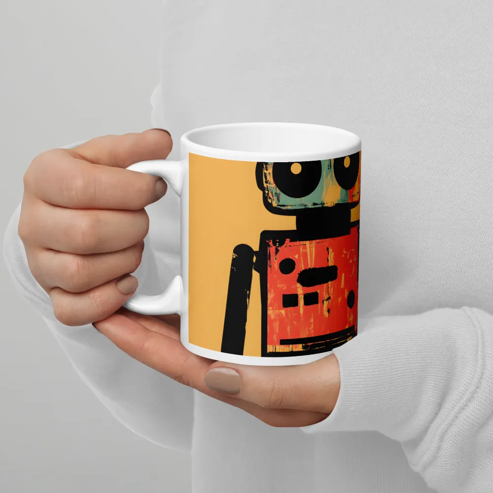 Playful Robot | Mug with White inside | 11 oz