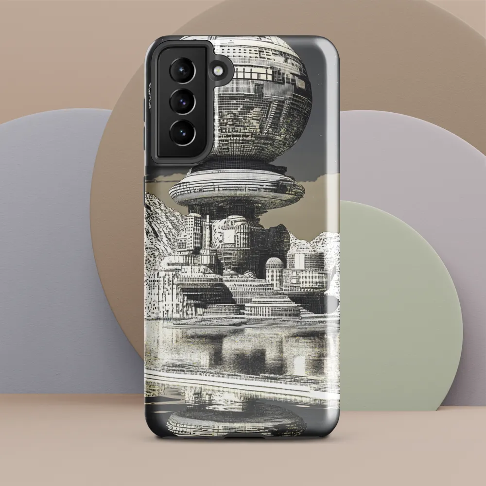 Reflections of a Futuristic Dreamscape | Phone Case |  S21 Plus | Tough Case | Glossy