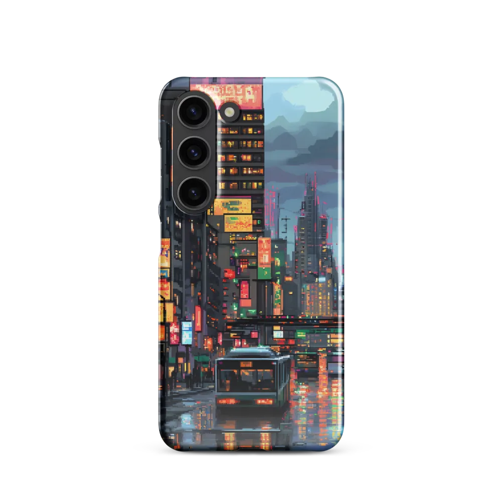 Neon Dreams: A Pixelated Urban Night