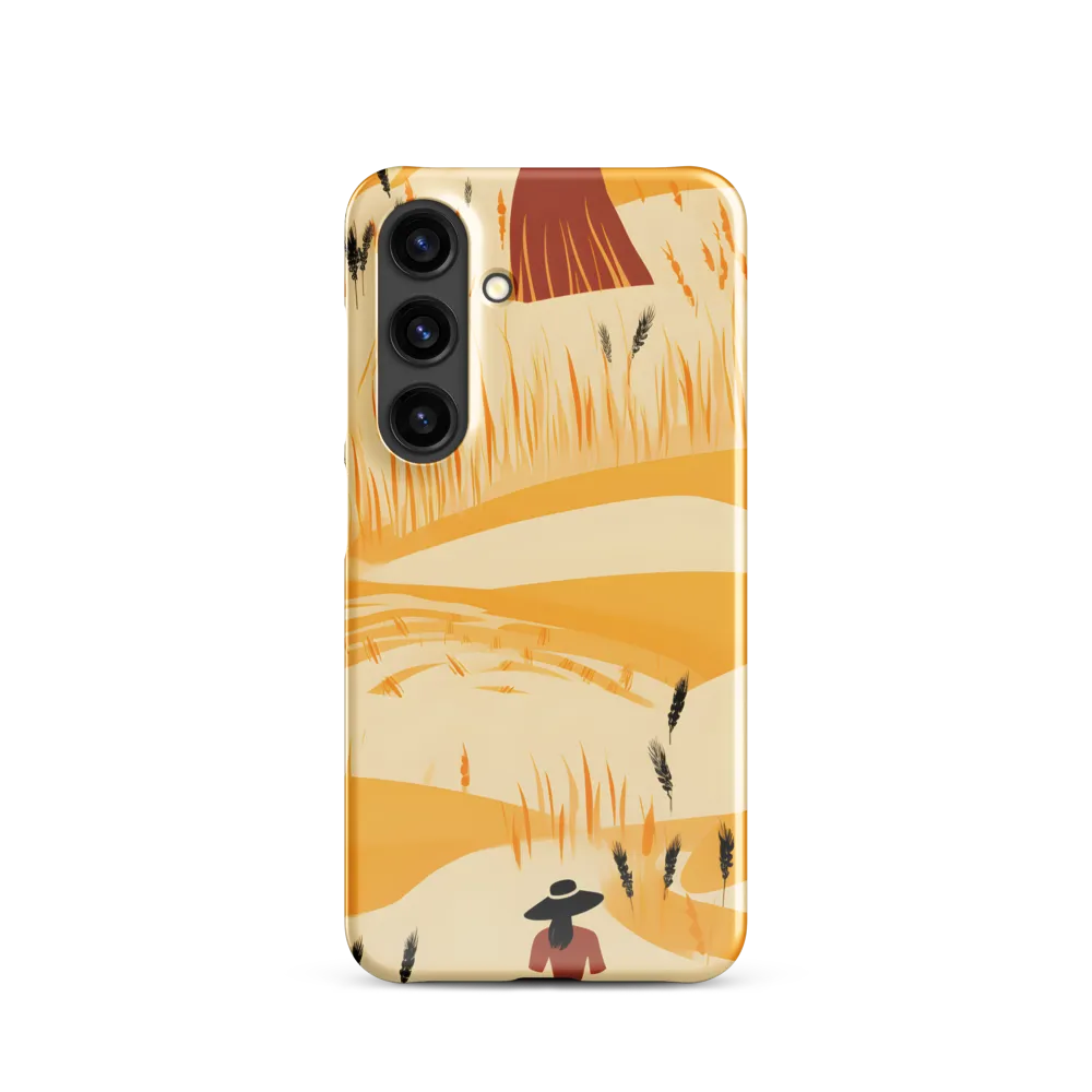 Embracing the Fields: A Floral Journey | Phone Case |  S24 | Snap Case | Glossy