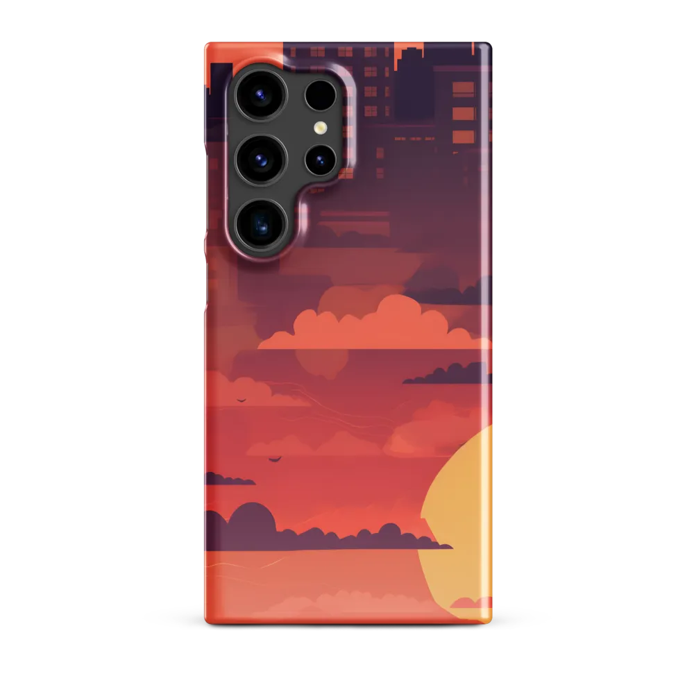 Urban Dusk: A Symphony of Cityscapes | Phone Case |  S24 Ultra | Snap Case | Glossy
