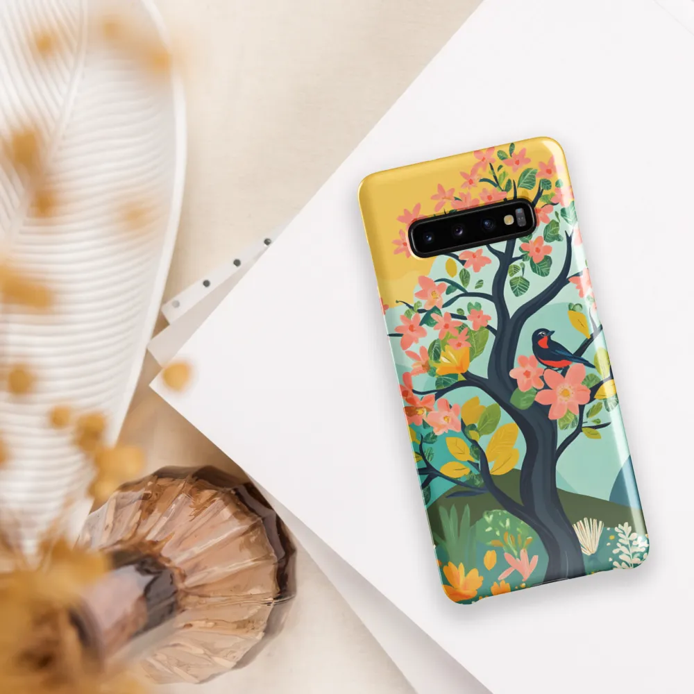 Spring Blossoms: A Serene Encounter | Phone Case |  S10 Plus | Snap Case | Glossy