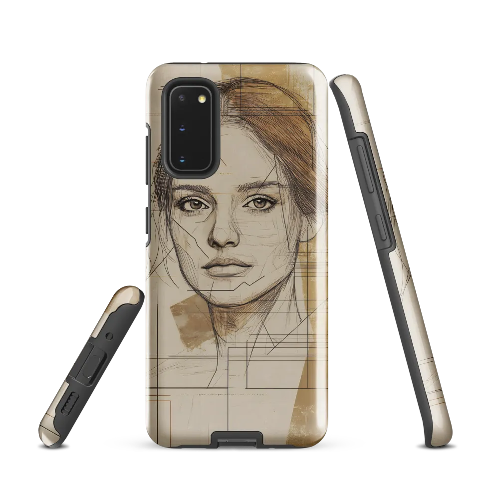 Geometric Elegance: A Modern Portrait