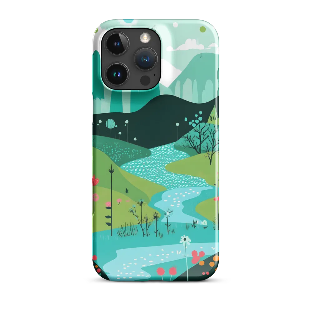 Whimsical River in a Lush Landscape