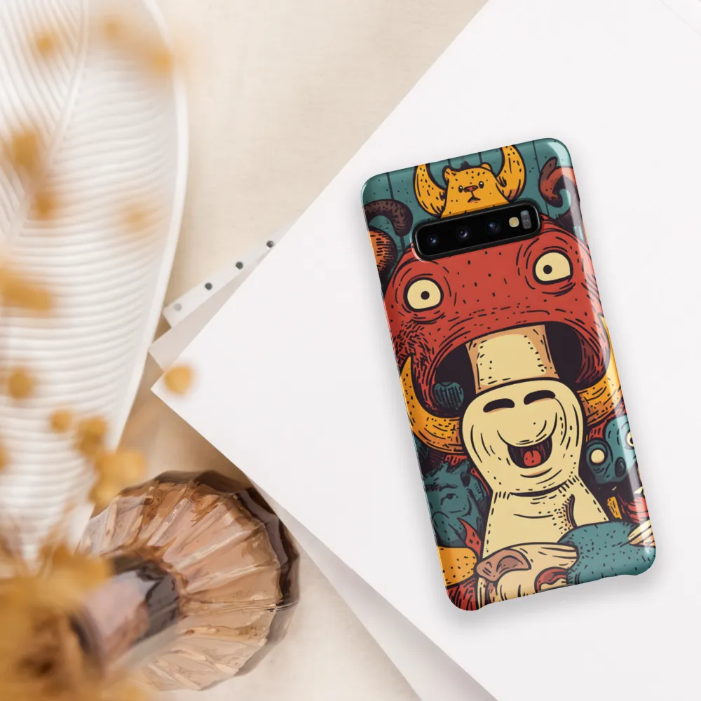 Whimsical Gathering of Creatures | Phone Case |  S10 Plus | Snap Case | Glossy