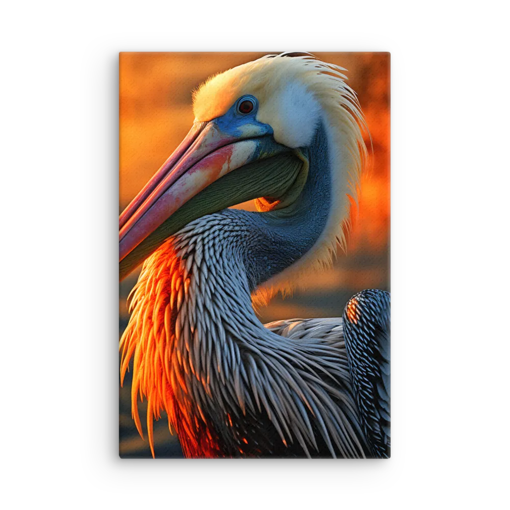 Elegance of the Pelican at Sunset