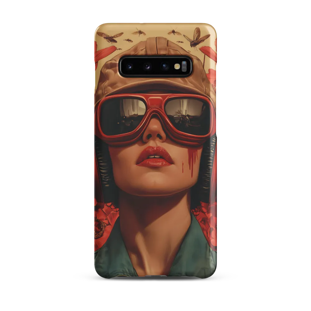 Defiant Portrait in a Floral Realm | Phone Case |  S10 Plus | Snap Case | Matte