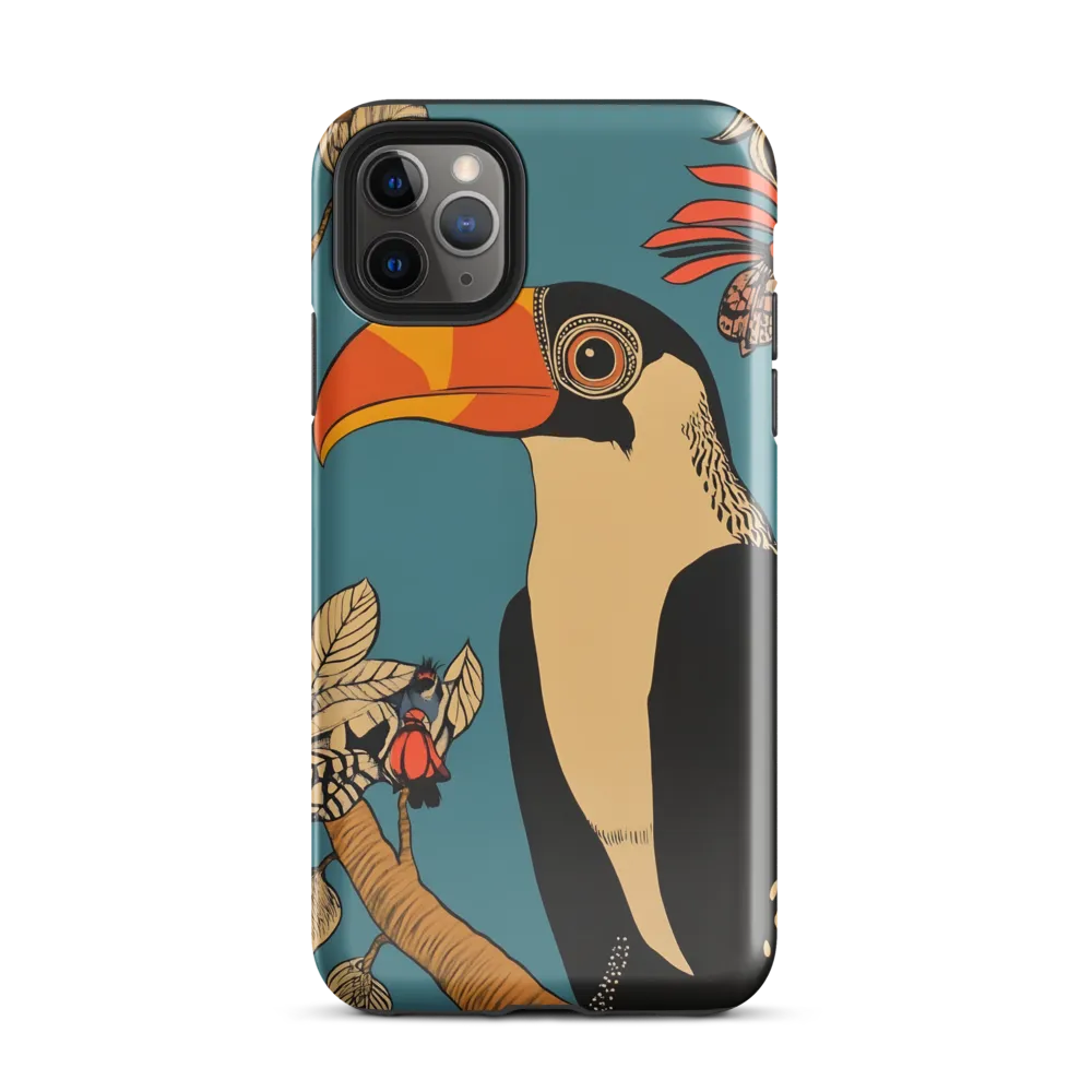 Tropical Majesty: The Toucan at Rest | Phone Case |  11 Pro Max | Tough Case | Glossy