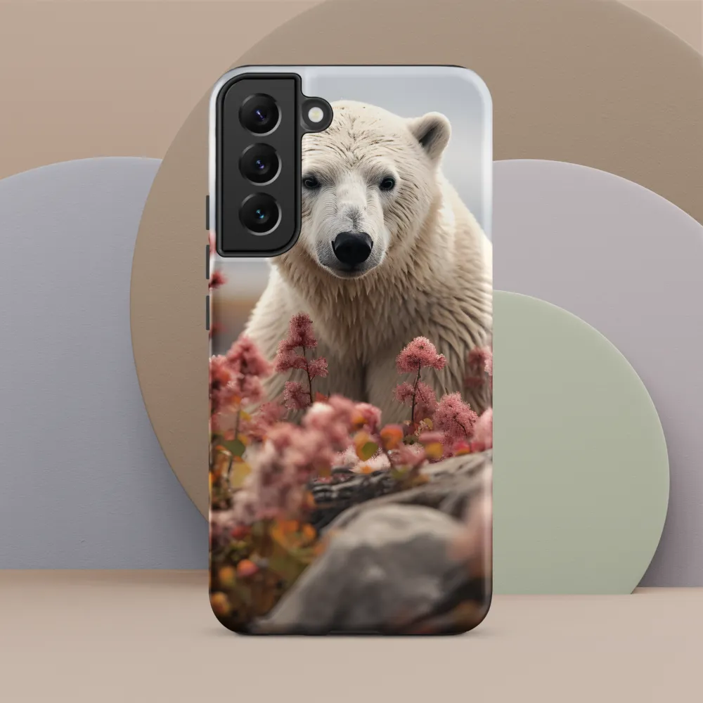 Curiosity Among Blooms: The Polar Bear