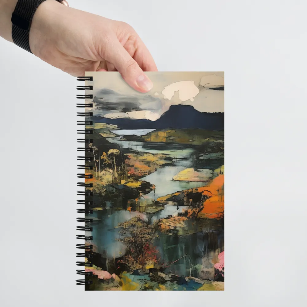 Harmony of Nature: An Abstract Journey | Spiral Notebook