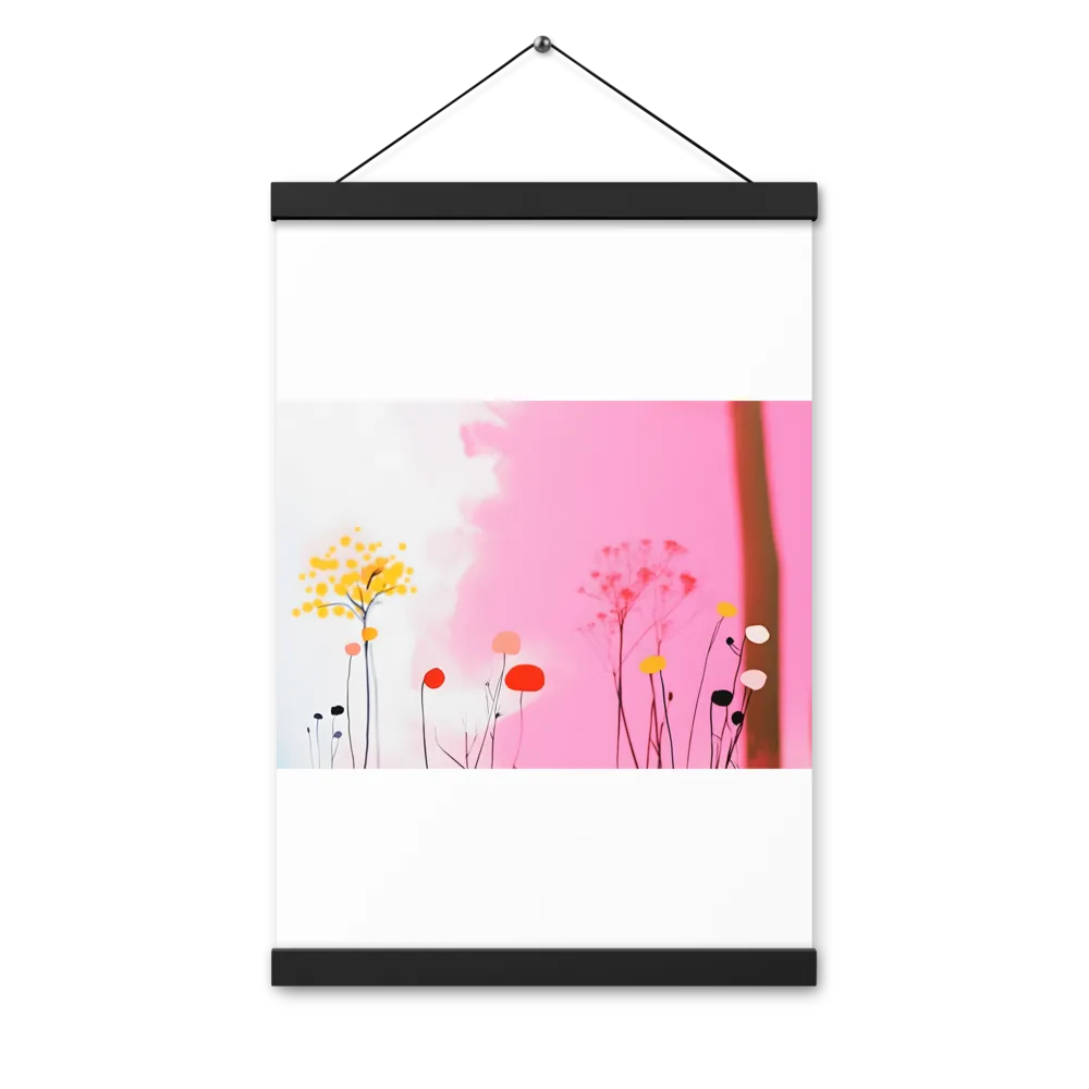 Whispers of a Surreal Bloom | Poster With Black Wood Hanger | 12″×18″