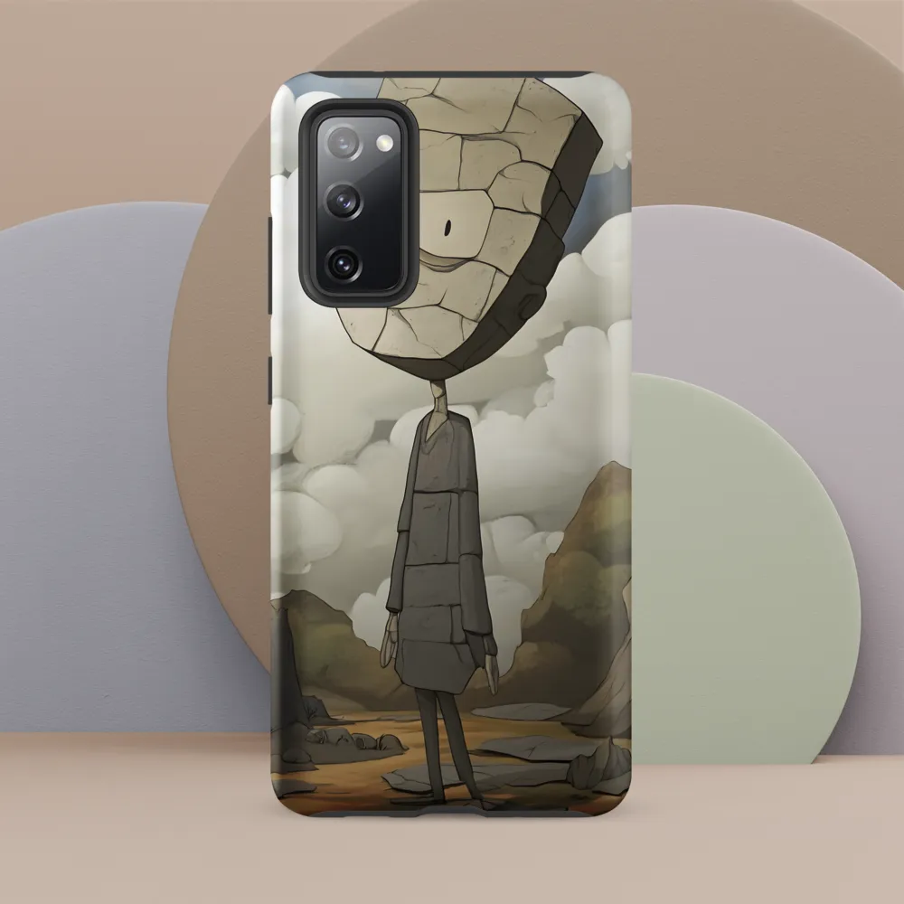 Whimsical Stone Figure in a Rocky Landscape | Phone Case |  S20 FE | Tough Case | Matte