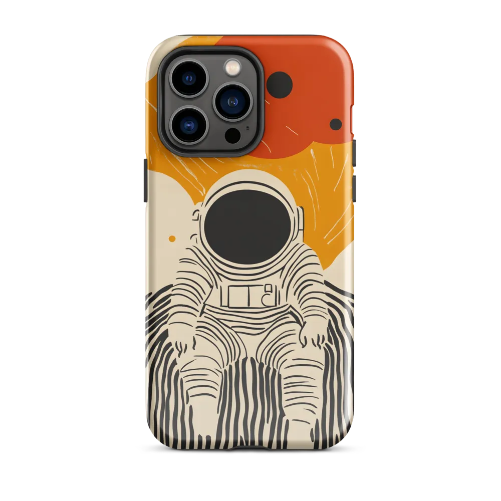 Astronaut in Cosmic Thoughts | Phone Case |  14 Pro Max | Tough Case | Glossy
