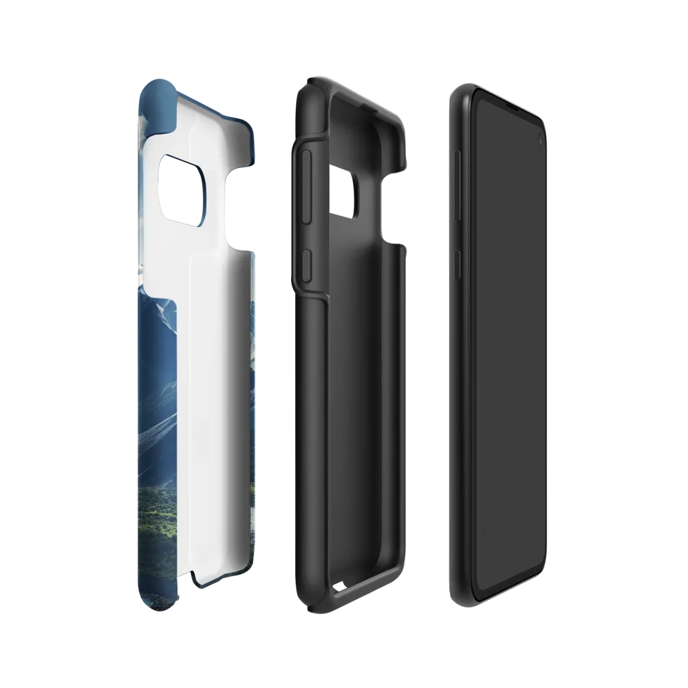 Majestic Serenity: A Landscape of Mountains and Rivers | Phone Case |  S10e | Tough Case | Matte