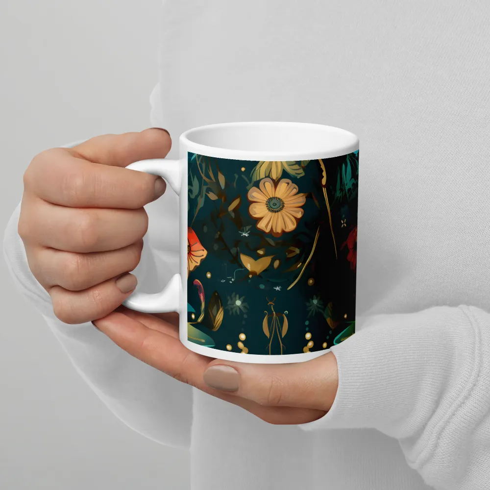 Whimsy in Flora: An Art Nouveau Journey | Mugs | Multiple Sizes & Colors