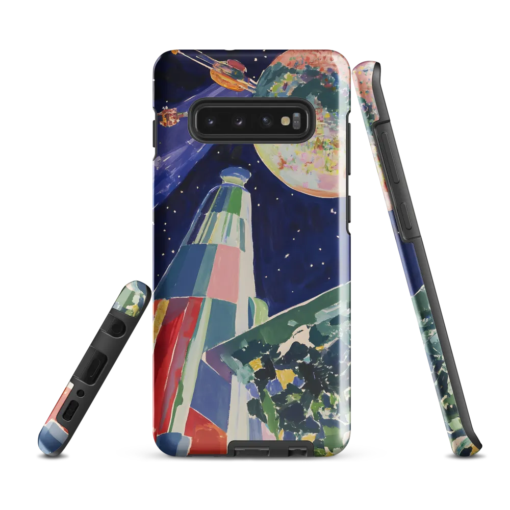 Galactic Dreams: A Surreal Exploration of Space | Phone Case |  S10 Plus | Tough Case | Glossy