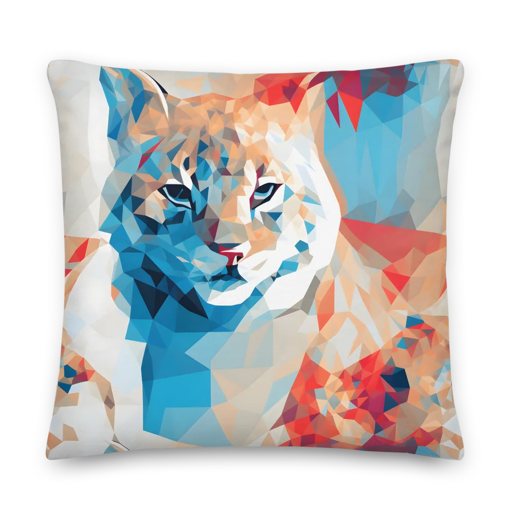 Facets of Feline Wonder | Pillow | 22″×22″