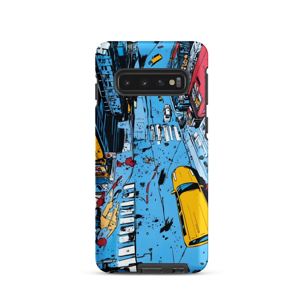Urban Chaos: Aerial View of City Life | Phone Case |  S10 | Tough Case | Matte