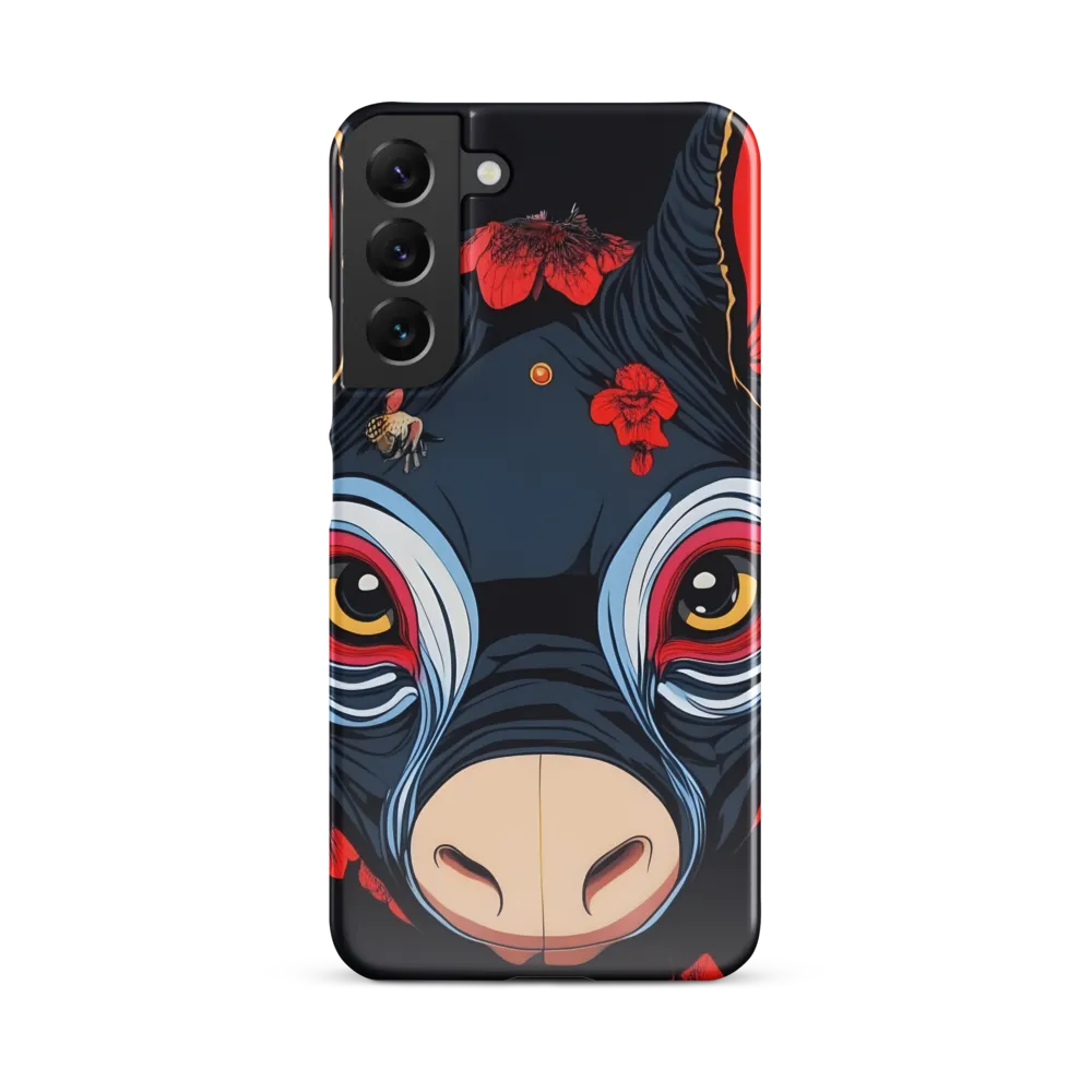 Mystical Bull with Floral Motifs