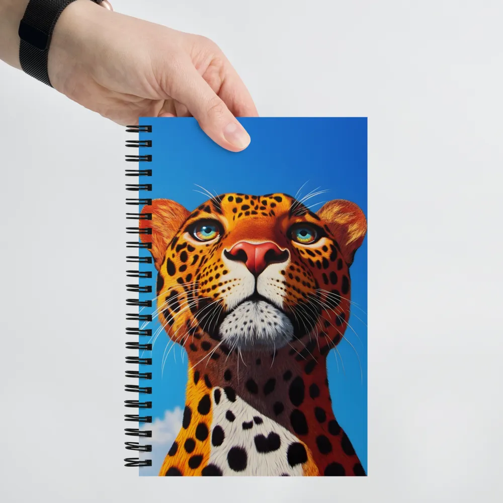 Regal Gaze: The Leopard's Majesty | Spiral Notebook