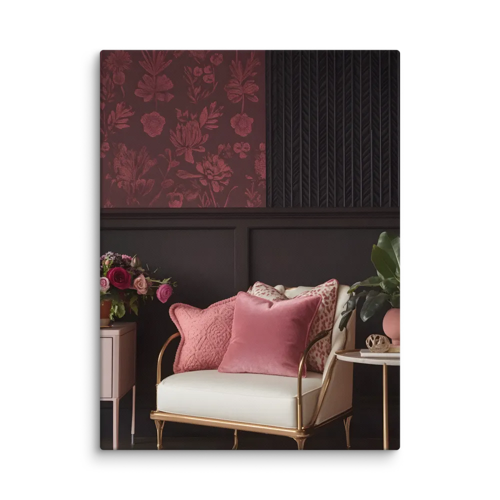 Elegance in Contrast: A Modern Interior Design | Canvas | 30″×40″