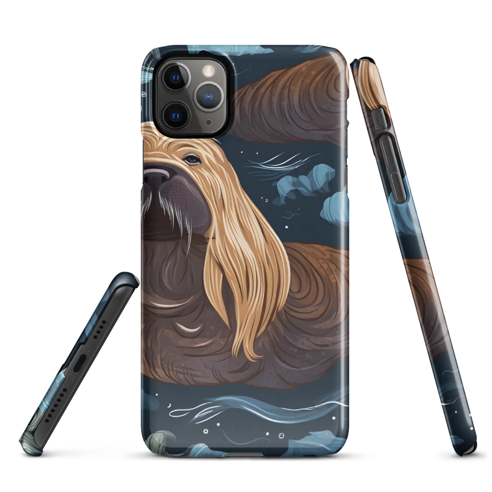 Whimsical Walruses in Deep Blue | Phone Case |  11 Pro Max | Snap Case | Glossy