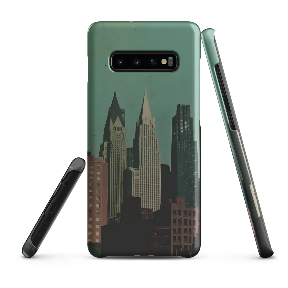 Urban Nostalgia: A Retro Cityscape | Phone Case |  S10 Plus | Snap Case | Matte