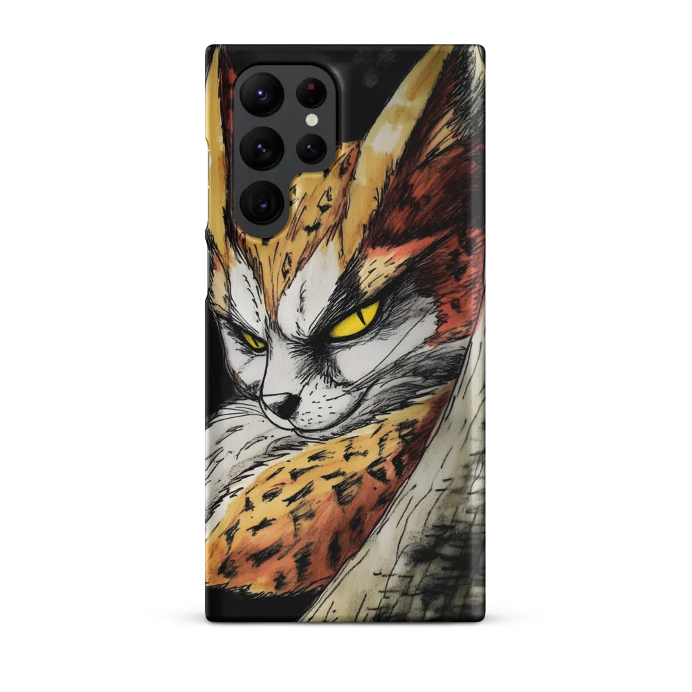 Fierce Gaze of the Wild Cat
