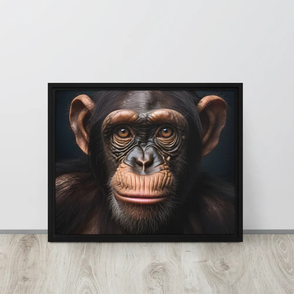 Whispers of Curiosity | Canvas with Black Frame | 16″×20″