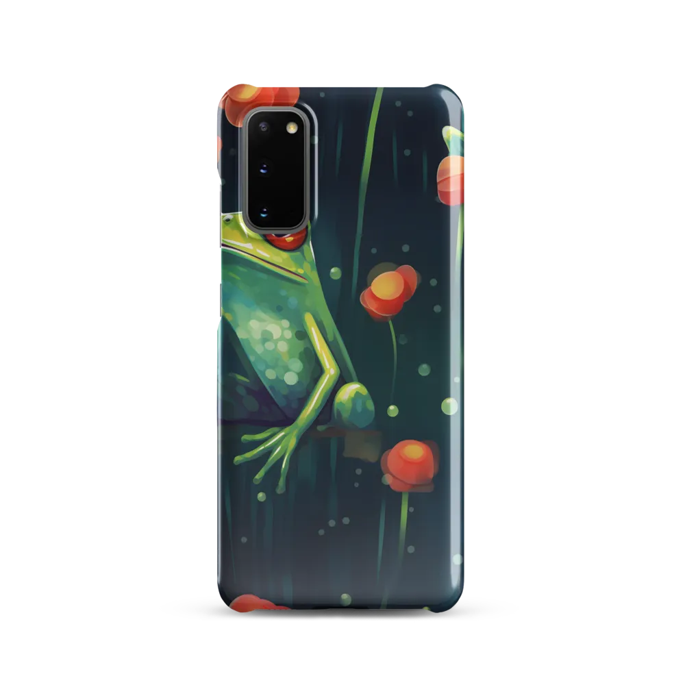 Playful Frogs in a Lush Pond