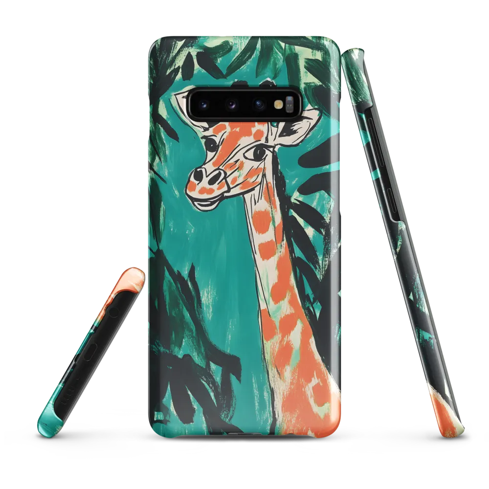 Curious Giraffe in Lush Greenery | Phone Case |  S10 Plus | Snap Case | Glossy