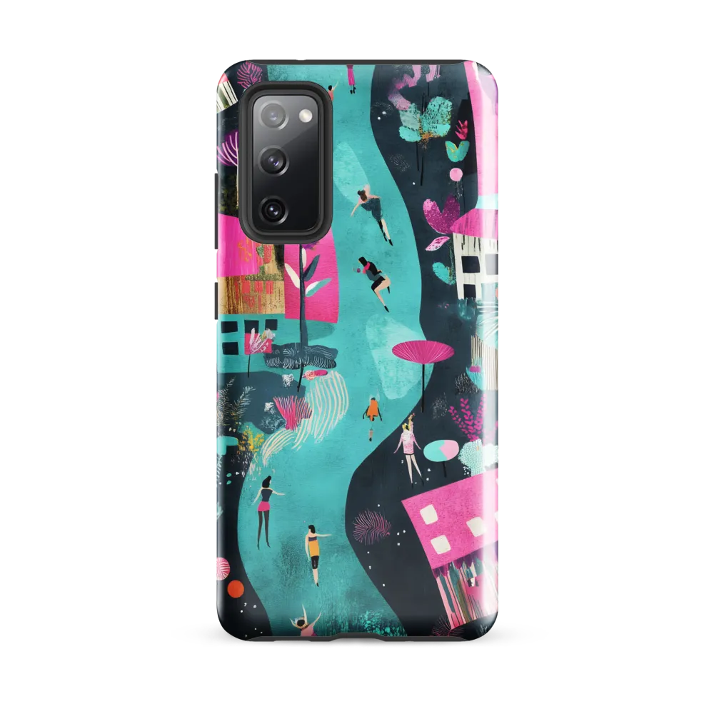 Whimsical Journey Through a Vibrant Landscape | Phone Case |  S20 FE | Tough Case | Glossy