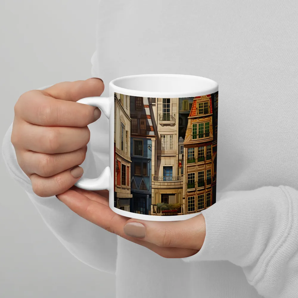 Charming Facades: A Tribute to Urban Living | Mugs | Multiple Sizes & Colors