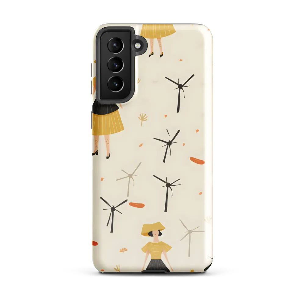 Whimsical Patterns of Nature and Femininity | Phone Case |  S21 Plus | Tough Case | Glossy