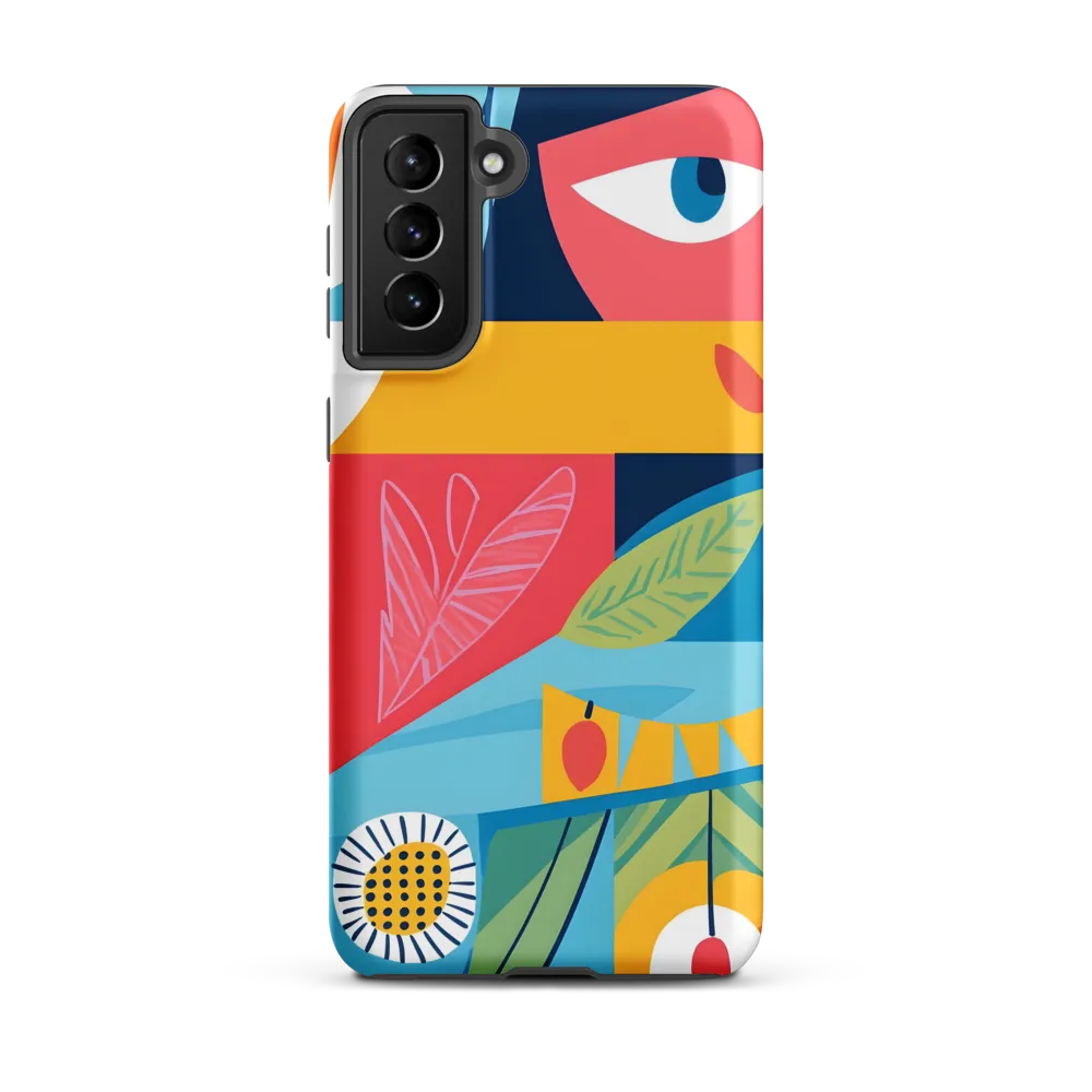 Vibrant Geometric Visage