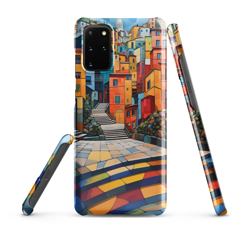 Vibrant Village: A Cubist Journey