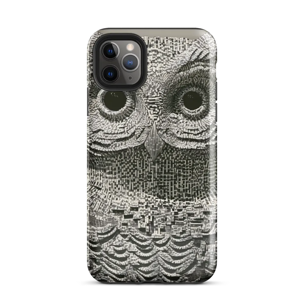 Intricate Owl of Textures | Phone Case |  11 Pro Max | Tough Case | Glossy