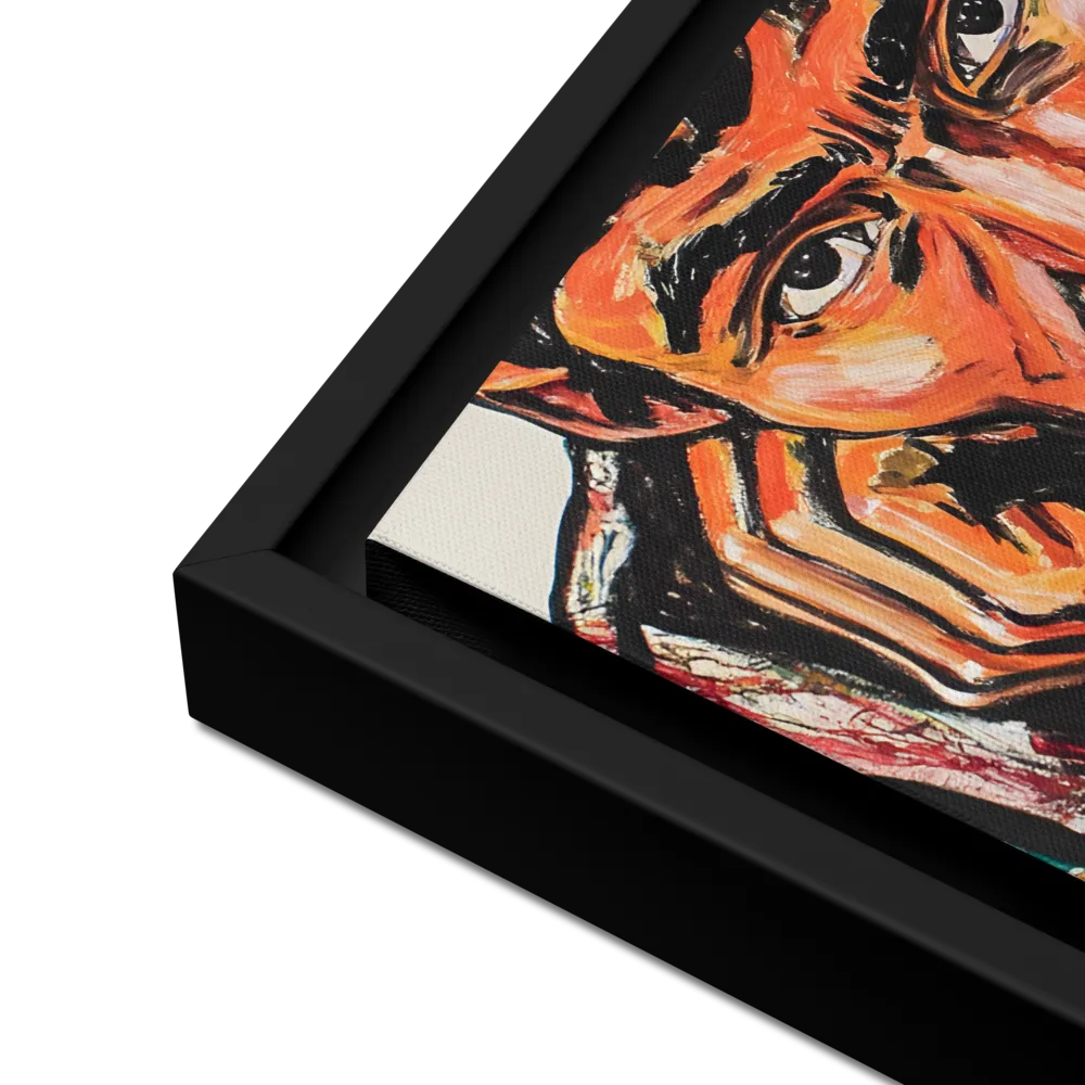 Contemplative Intensity: An Expressionist Portrait