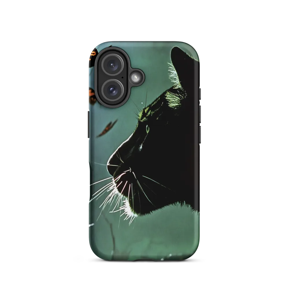 Mystical Encounter: Cat and Butterflies | Phone Case |  16 | Tough Case | Matte