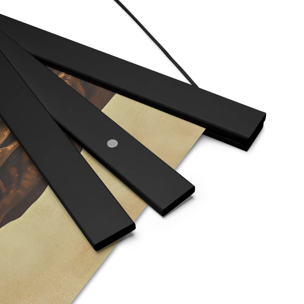 The Mask of Roots | Poster With Black Wood Hanger | 14″×14″