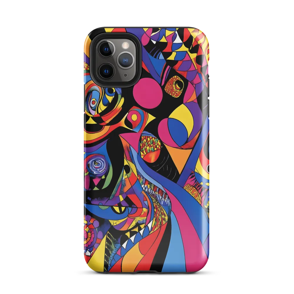 Vibrant Echoes of Geometry | Phone Case |  11 Pro Max | Tough Case | Glossy