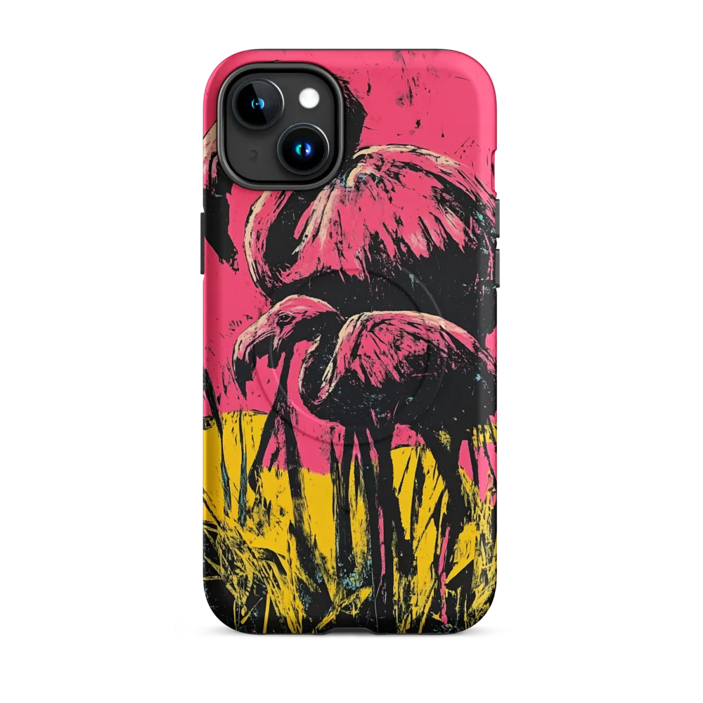 Flamingo Duet: A Pop Art Expression