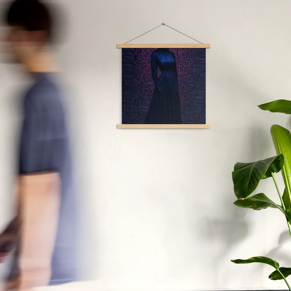 Veil of Enigma | Poster With Oak Wood Hanger | 18″×18″