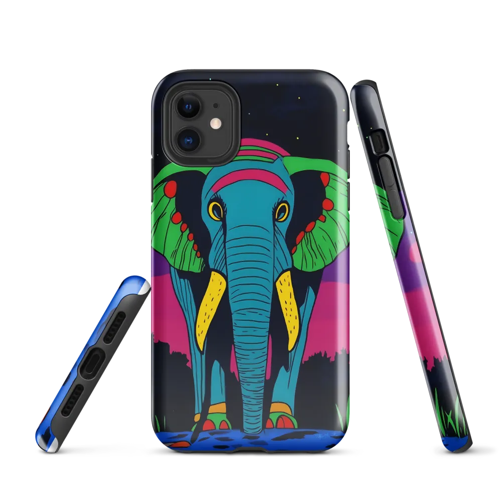 Whimsical Majesty: The Vibrant Elephant