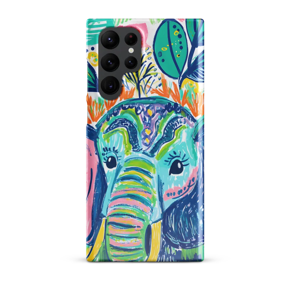 Striped Trunk — Elephant Portrait